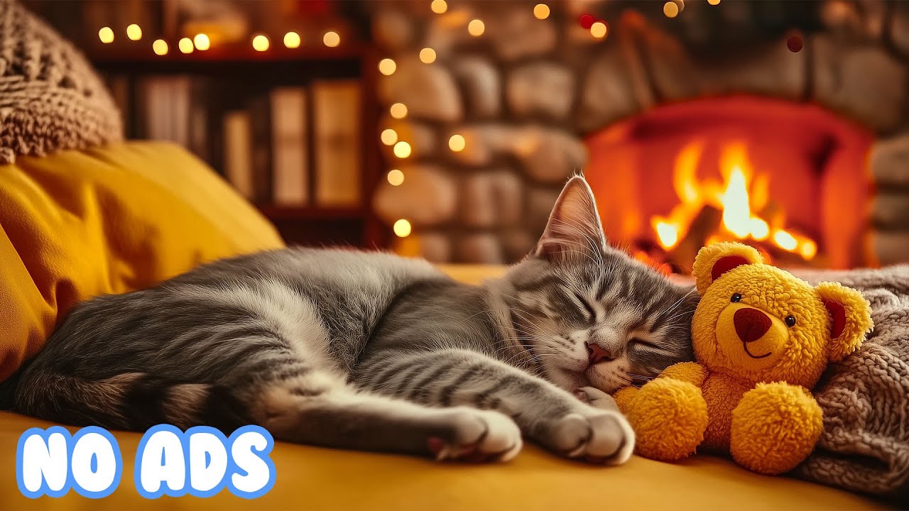 12 Hours Of Cat Healing Music 🐈Soothing Sounds for Deep Relaxation🐈Cat Sleep Music 😴 Cat TV