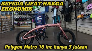 FOLDING BIKE RECOMMENDATIONS FOR BEGINNERS ..‼️ POLYGON METRO 16 INC 2025 ....