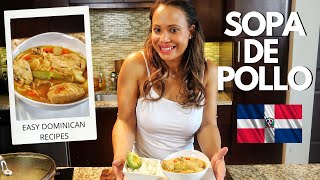 Sopa De Pollo Dominicano | Chicken Noodle Soup | Easy Dominican Food Recipes screenshot 5