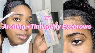 How I Arch &amp; Tint My Eyebrows at Home Tutorial