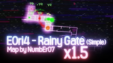 [ADOFAI Custom] E0ri4 - Rainy Gate (Simple) 【x1.5】 [Map by NumbEr07]