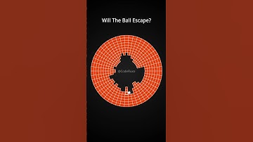 Will the ball escape? | bouncing ball | relaxing music.  #relaxing #relaxingmusic #ball