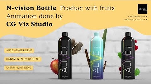N-vision Bottle Animation | Product + Fruit Blend Showcase by CG Viz Studio