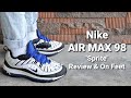 NIKE AIR MAX 98 SPRITE (WHITE/BLACK/RACER BLUE) from THE PLAYGROUND - REVIEW &amp; ON FEET | Sneakers Yo