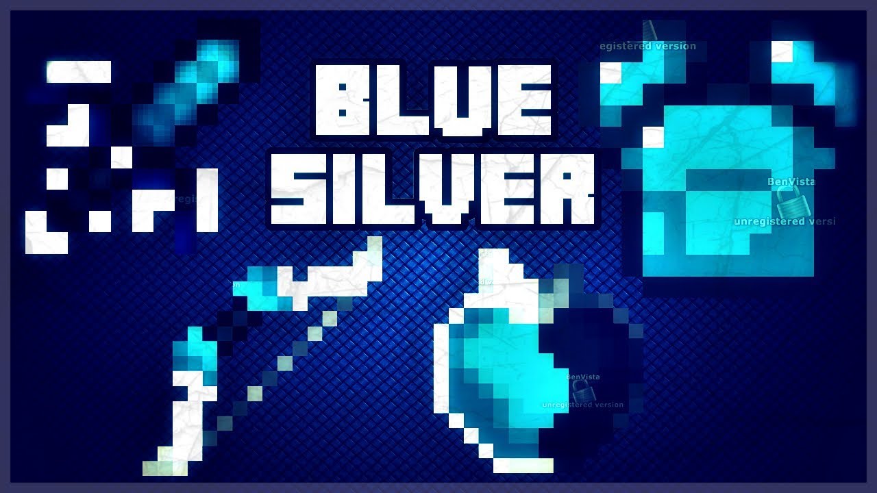 Minecraft PvP Texture Pack | Blue Silver - YouTube
