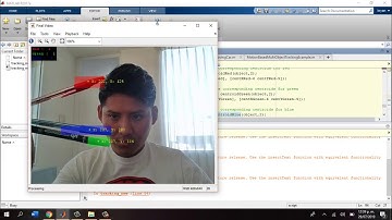 DETECCION DE COLORES ROJO VERDE AZUL EN TIEMPO REAL MATLAB 2018 CON CONTADOR DE COLORES