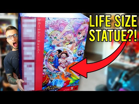 I got my friend a LIFE SIZE ONE PIECE STATUE?!