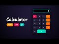 Create a Modern Calculator UI with HTML • CSS • JS | Full Tutorial