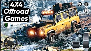 4x4 offroad jeep offline car driving simulator 2023 • Climbing mountains, hills, mud and forests. screenshot 5