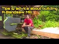Homemade sawmill tips on  how to building one