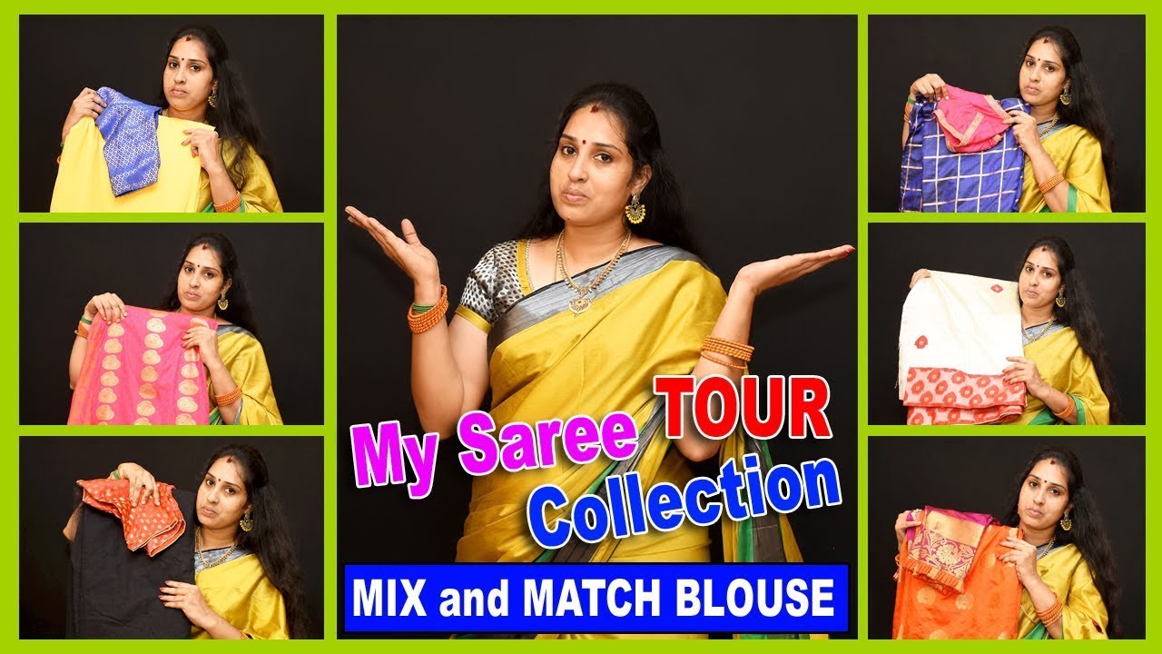 Blouse collections How to mix and match saree blouses in tamil 