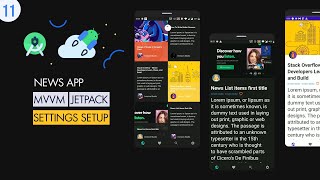 [Open Coding] News App MVVM #11: UI | App Settings Setup | Android Native screenshot 5