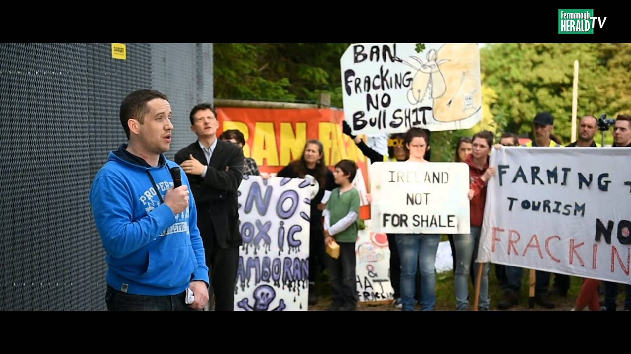 Fracking Protest at test drill site near Belcoo, Co Fermanagh