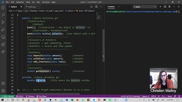 Classes & Objects: private variables and basic functions