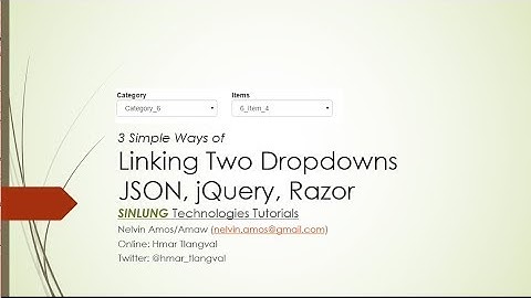 Loading Second Dropdown JavaScript/jQuery Ajax C# MVC: 3 Simple Ways: Step by step