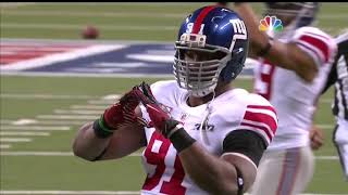 Every Justin Tuck Super Bowl sack and tackle