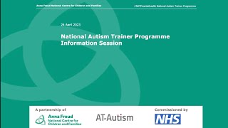 National Autism Trainer Programme online information session 24 April 2023