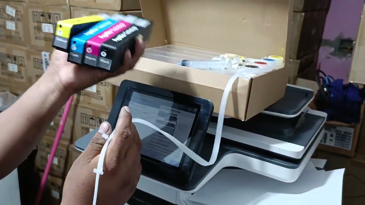 KIT PARA SISTEMA CONTINUO EN HP PAGE WIDE 58650 586 Y SIMILARES