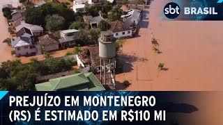 Prejuízo das enchentes em Montenegro (RS) é estimado em R$ 110 milhões | SBT Brasil (14/05/24)