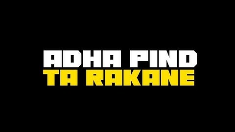 Adha pind 2 song gurj sidhu Whatsapp Status Black Background | New punjabi song whatsapp status