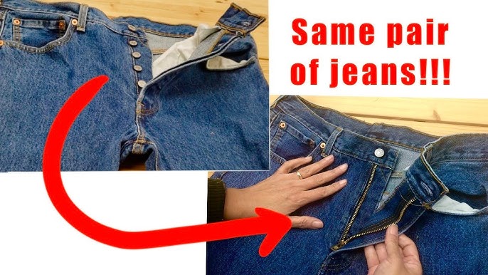How to remove and replace jeans buttons 