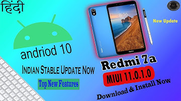 Redmi 7a new update | 11.0.1.0 OTA UPDATE FOR REDMI 7A|Android 10 update for Redmi 7a | Move To TECH