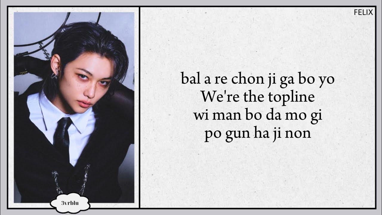 Stray Kids 'TOPLINE (Feat. Tiger JK)' easy lyrics Stray Kids 'TOPLINE (Feat. Tiger JK)' easy lyrics