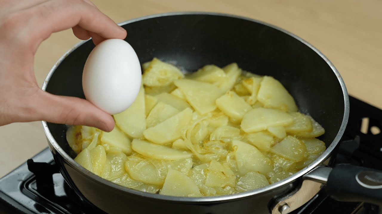 Todos Ficarão Encantados com Essa Receita, Omelete Espanhola com 3 Ingredientes!