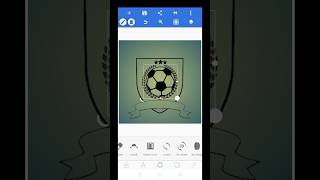 professional Football club logo design on Pixellab #pixellab #shorts #shortsfeed screenshot 3