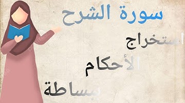 تلقين سورة الشرح برواية ورش (مع تكرار كل آية 3 مرات)
