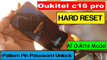 OUKITEL C16 Pro Hard reset  Remove Pin, Pattern, Password lock. Factory Reset C16 Pro oukitel