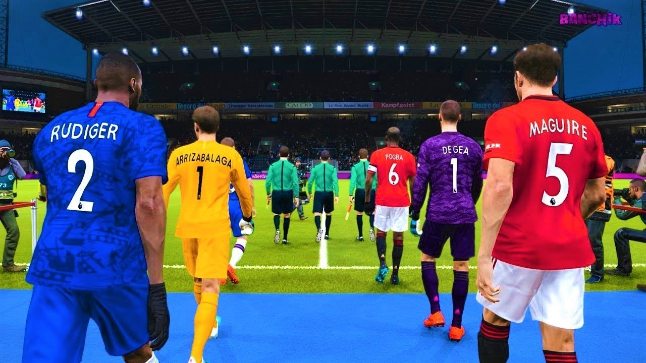 Chelsea vs Manchester United - Full Match & All Goals 2020 - PES 2020