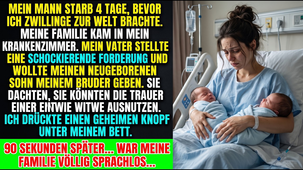 In dem Moment, als ich mein neugeborenes Baby in den Armen hielt, platzte meine Familie ins Krankenhauszimmer – nicht um mir zu gratulieren, sondern um mir zu sagen: „Wir nehmen das Kind. Du bist...