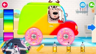 Mewarnai mobil mobilan. Pepi Garage. Fun coloring education game for kids screenshot 5