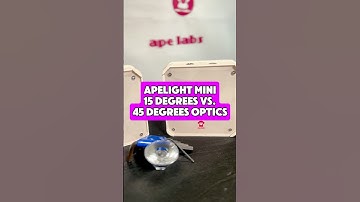 Ape Labs ApeLight Mini with 15 degrees optics vs. 45 degrees optics - #apelabs