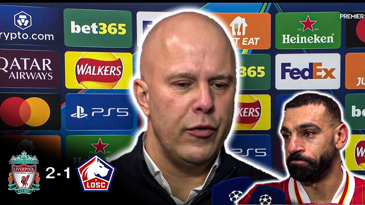 Liverpool vs Lille 2-1 🔥 Arne Slot Reaction & Analysis " We controled and DOMINATED" Salah Interview