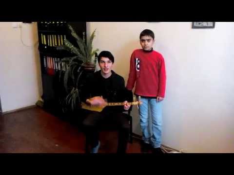 \"ვუღერ სამშობლოს\" მისაქციელის საჯარო სკოლა. ბექა შუბლაძე და მიშიკო ძიგოშვილი. სიმღერა სამშობლოზე