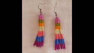 DIY-TAKI TASARIM HERRİNGBONE SALLANTILI KÜPE/JEWELRY DESIGN HERRINGBONE DANGLING EARRINGS