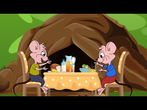 The Town Mouse and The Country Mouse - English Moral Stories for Kids - English Cartoon - NirnayKidz