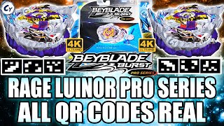 QR RAGE LUINOR PRO SERIES QR CODE + ALL LUINORS BEYBLADE BURST PRO SERIES ZANKYE COLLAB