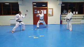 DEFENSA ANTE GOLPE DE PUÑO CIRCULAR DESPLAZ INTERIOR MOROTE UKE DESVIO 1 HADAKA JIME 2 ASHI GATAME