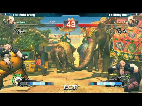 SSF4 AE2012 Winners Finals EG Justin Wong vs EG Ricky Ortiz - ECT4 Tournament
