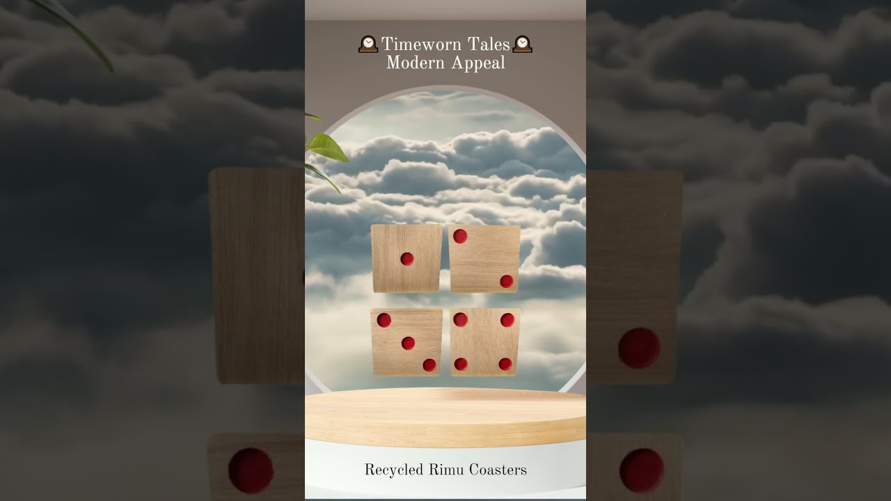 Roll the Dice on Sustainability with Recycled Rimu Coasters! 