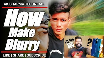 How To Make Blurry Thumbnail Like Technical Guruji | AkST