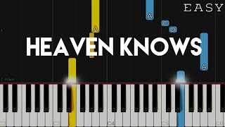 Heaven Knows - Rick Price | EASY Piano Tutorial chords