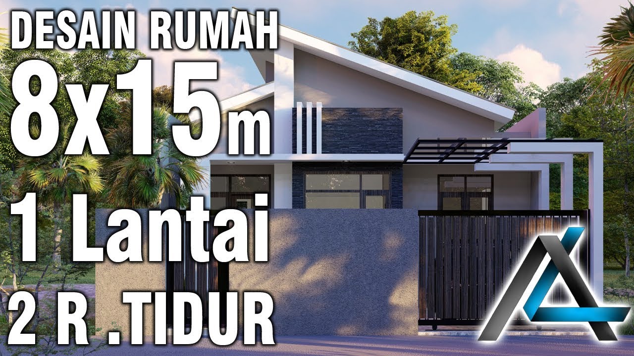 Desain Rumah 8x15 Meter1 Lantai2 Ruang Tiduratap Planajasa