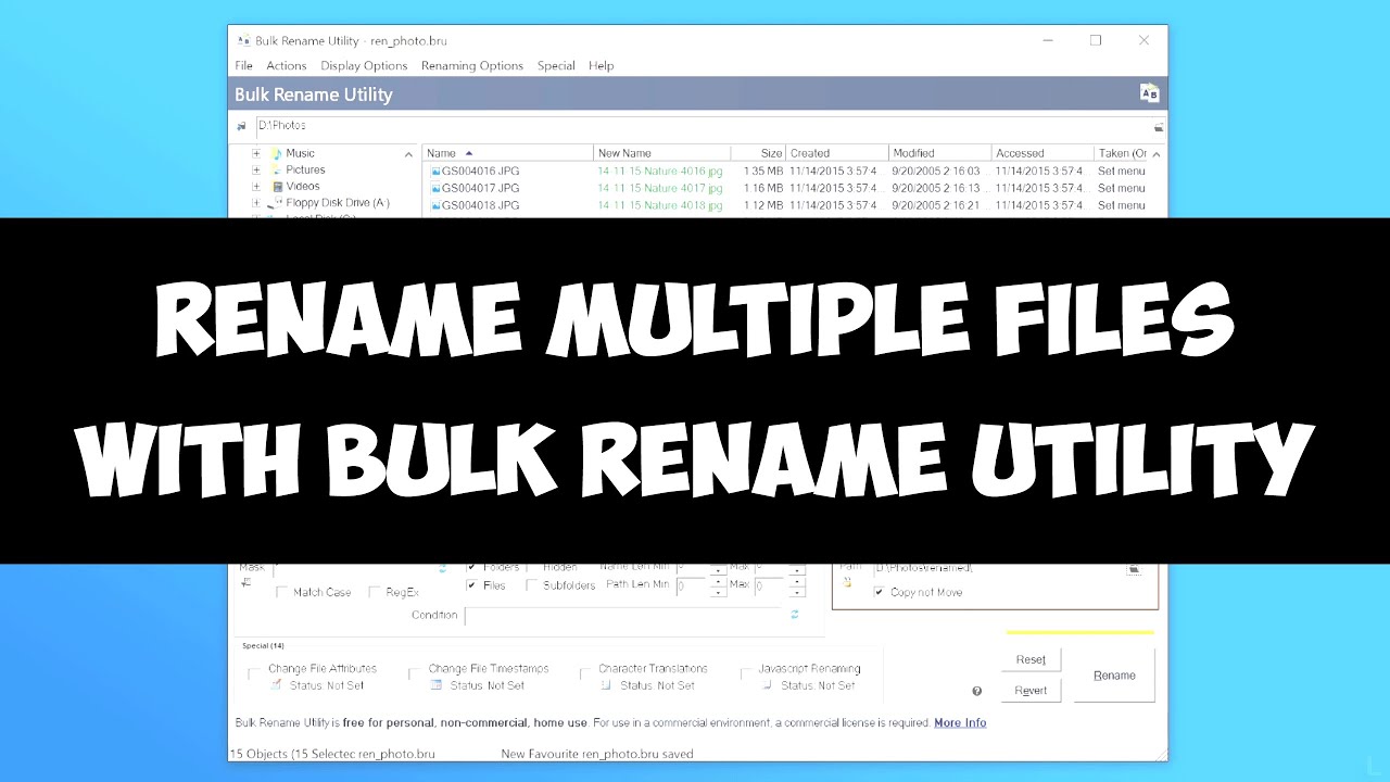 batch rename files windows 10