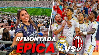 REMONTADA del Real Madrid vs Milan en el CAMPO, FESTIVAL y muchos FANS