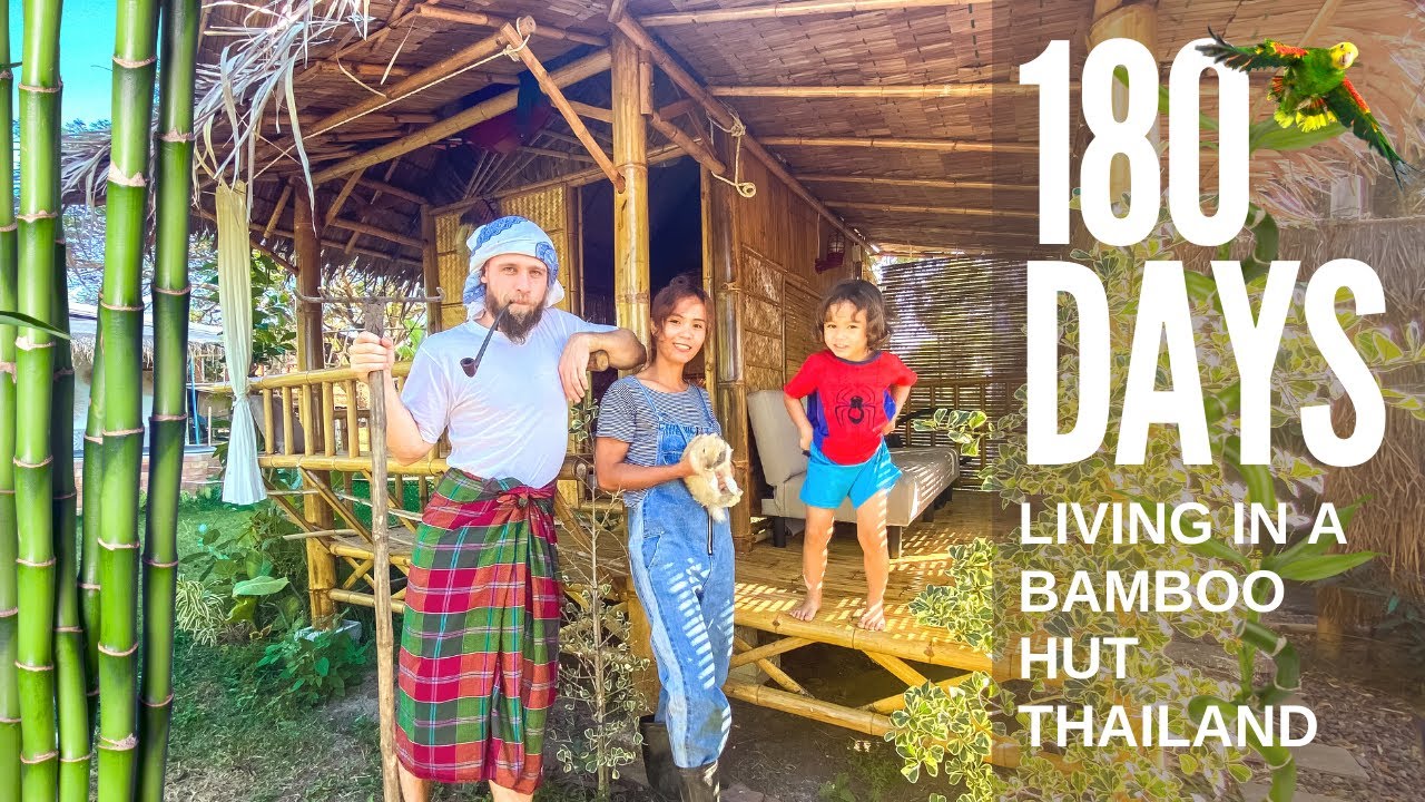 180 Days Living In A Bamboo Hut Tour & Interview With My Wife & I 🇹🇭 YouTube