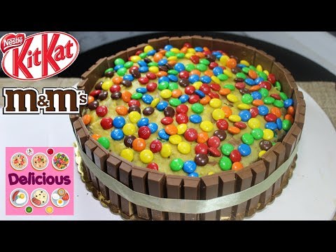 Homemade Mms And Kitkat Cake Recipe Cookingforbeginners